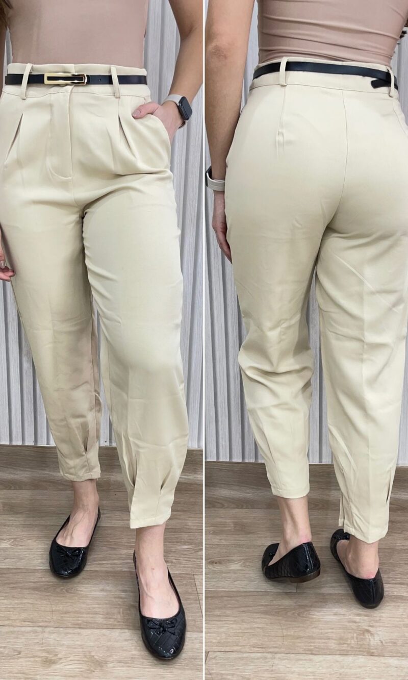 calça bege