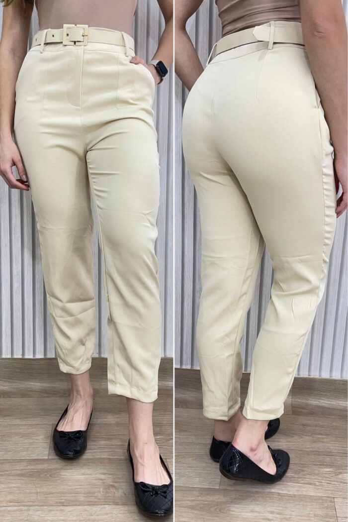 calça bela bege calça bela bege