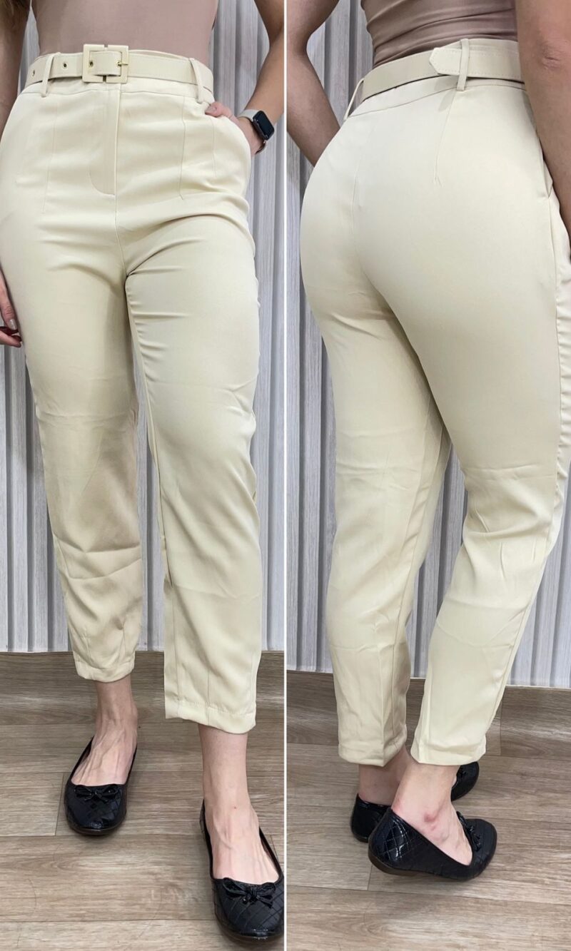 calça bela bege