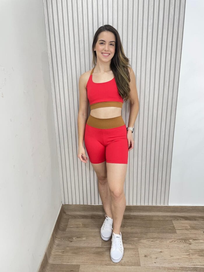 conj fitness iara vermelho conj fitness iara vermelho