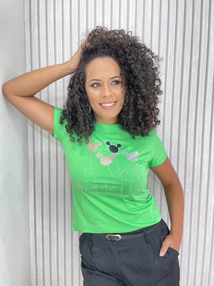 t shirt minnie verde t shirt minnie verde