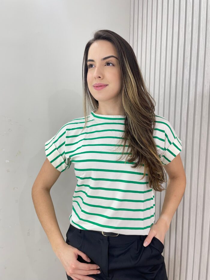 t shirt listra verde t shirt listra verde