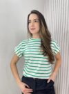 t shirt listra verde