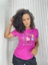 t shirt love fucsia