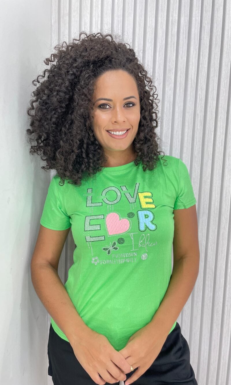 t shirt love verde
