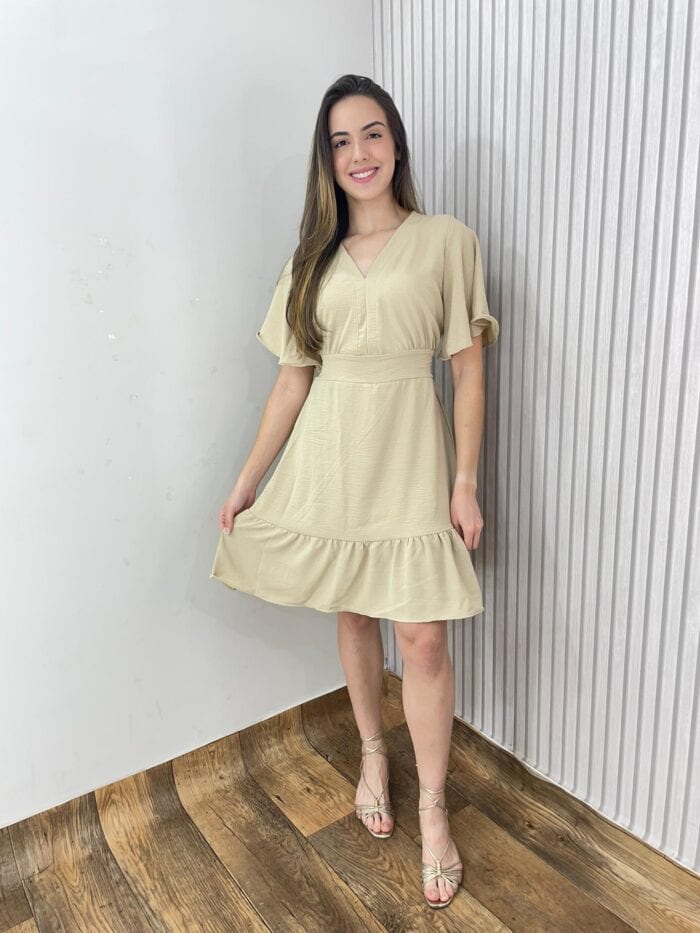 vestido amanda bege vestido amanda bege