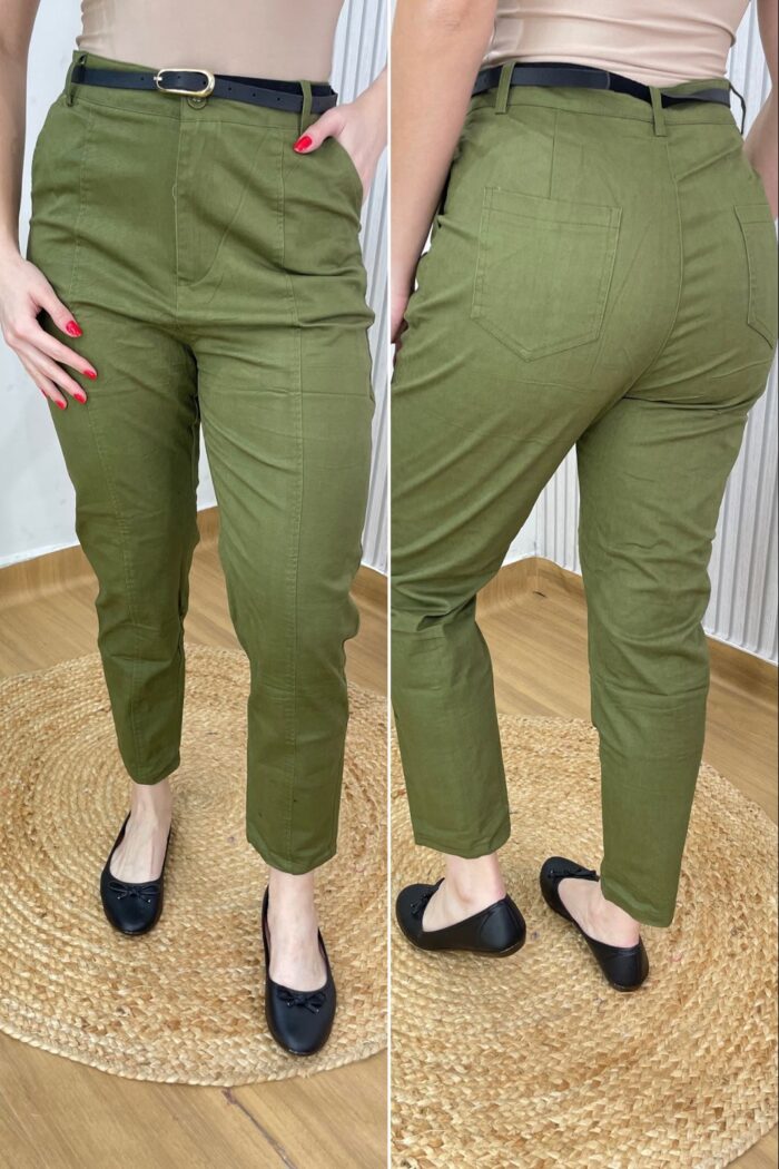 calça ester verde militar calça ester verde militar