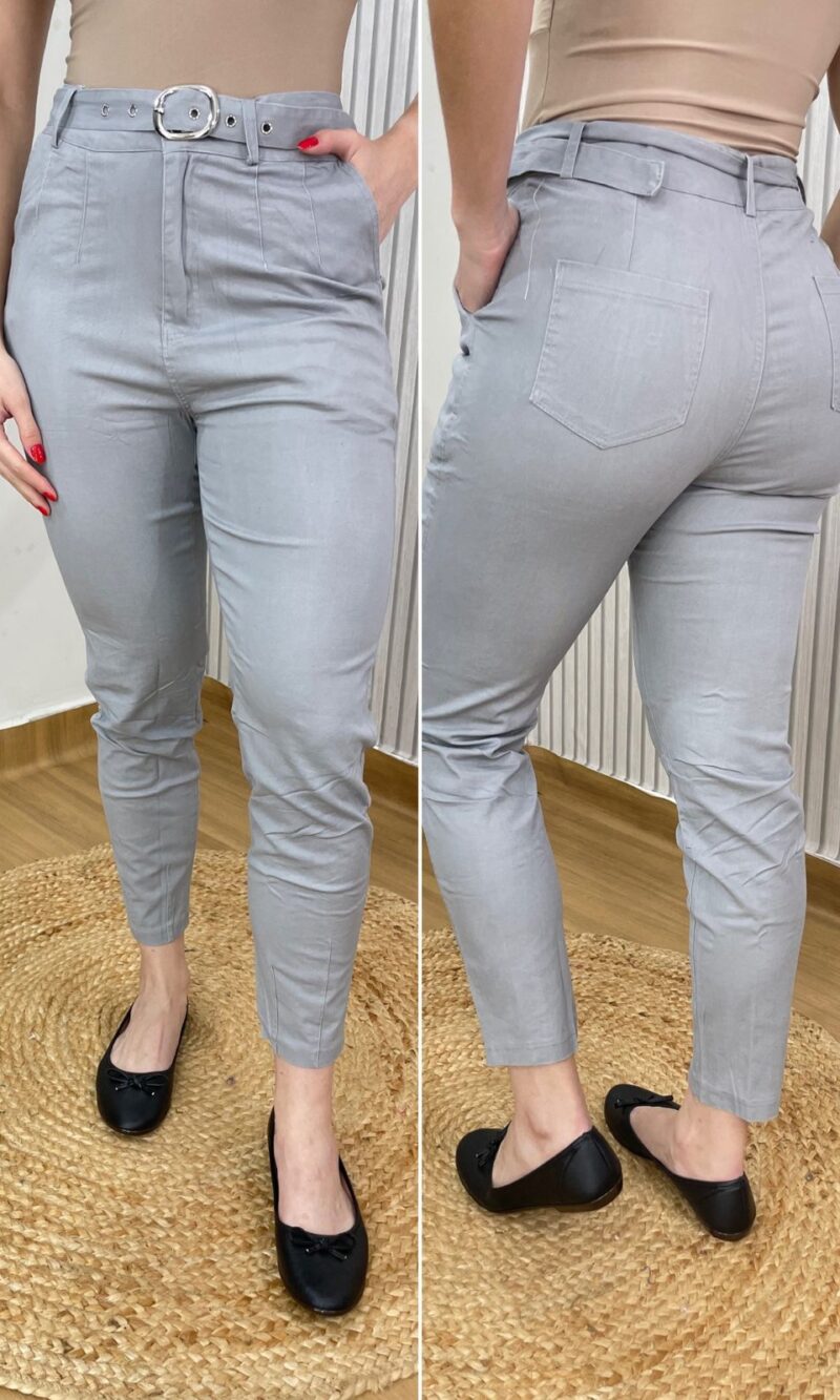 calça jeans camile cinza