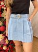 short saia maju azul bb