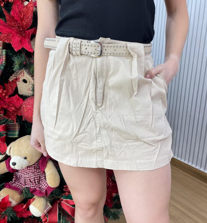 short saia mavi bege short saia mavi bege