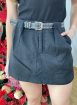 short saia mavi preto