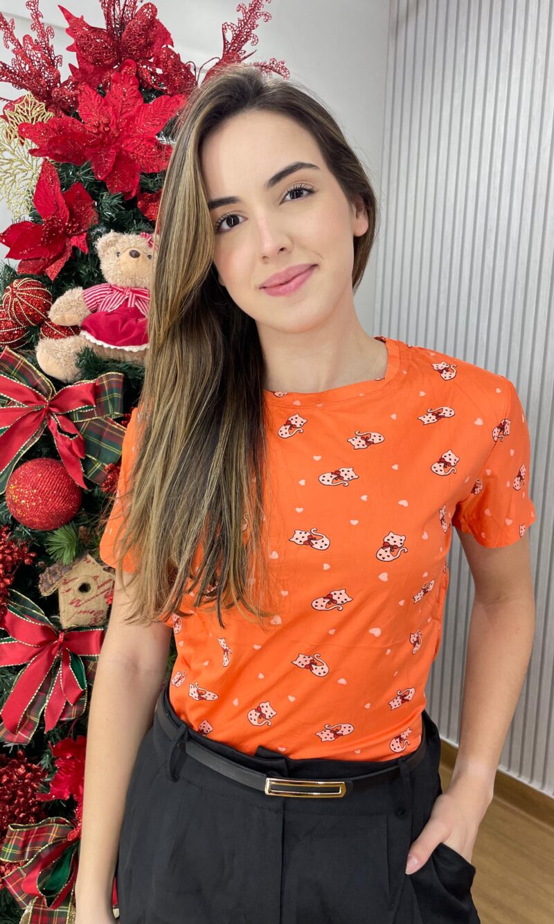 t shirt beca laranja