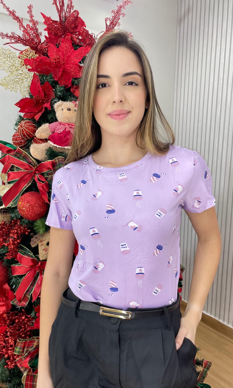 t shirt dora lilás