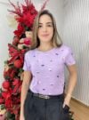 t shirt dora lilás
