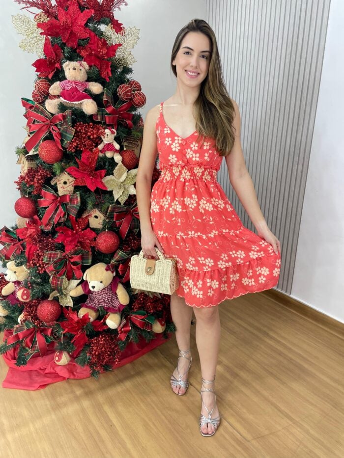 vestido rosana goiaba