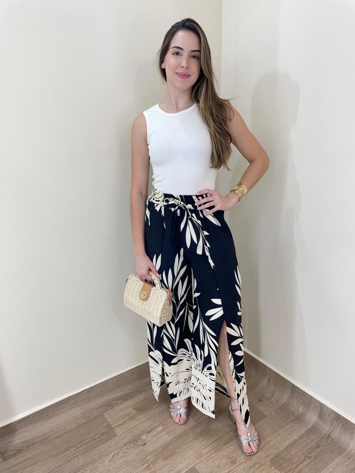 calÇa pantalona poliana floral 0055 calÇa pantalona poliana floral 0055