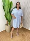 chamise listra azul