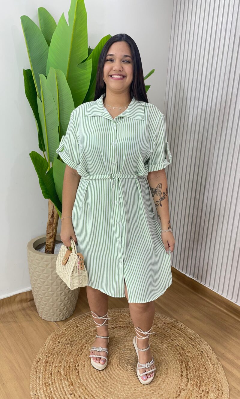 chamise listra verde chamise listra verde