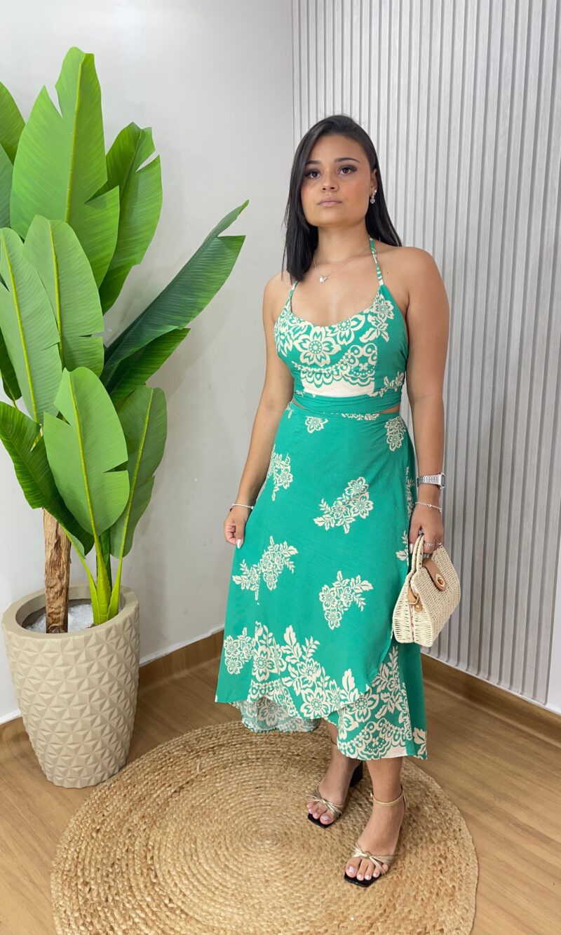 conj dayane verde água