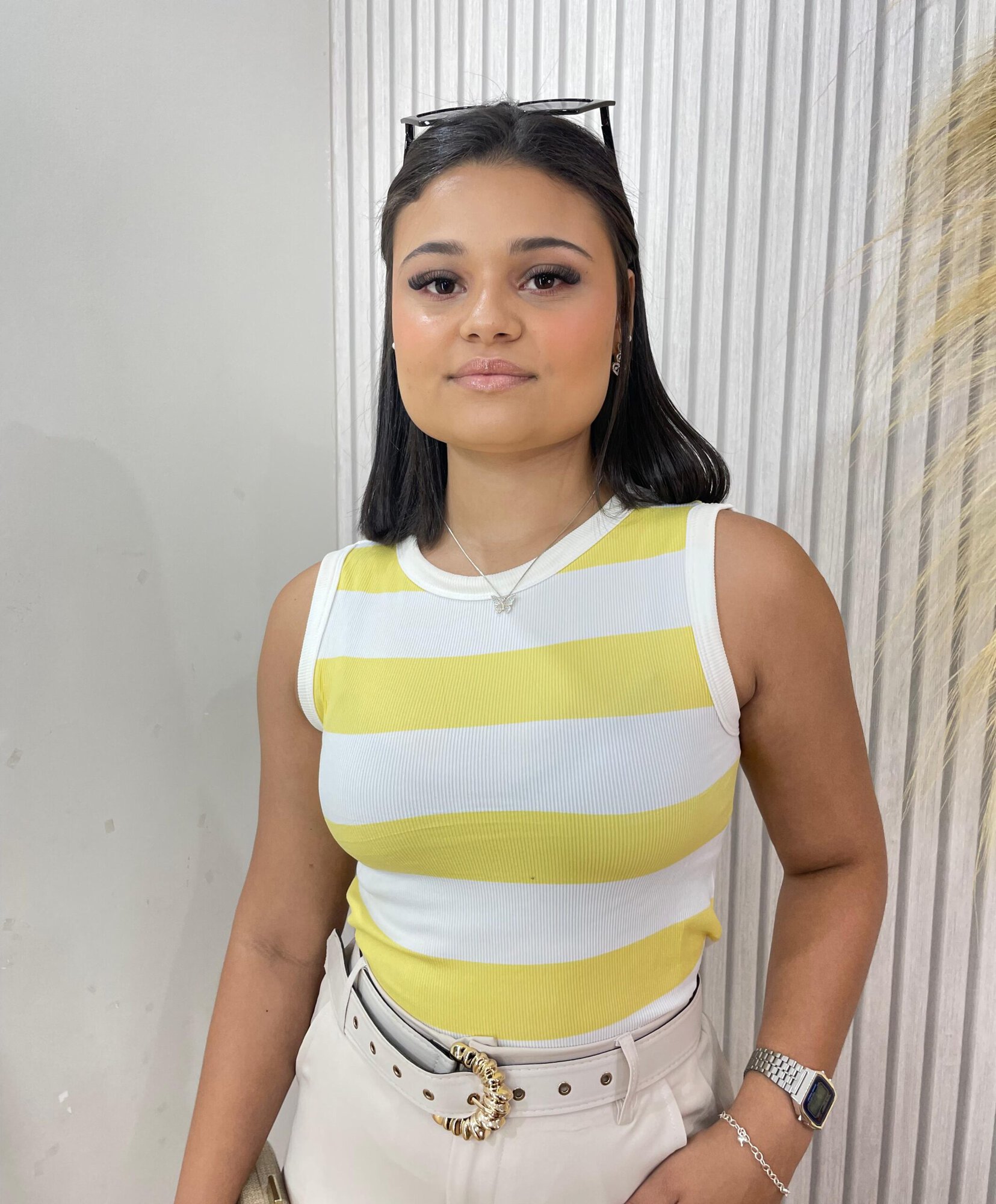 cropped sabrina amarelo