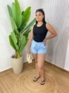 short tactel bia azul bb