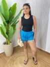 short tactel bia azul