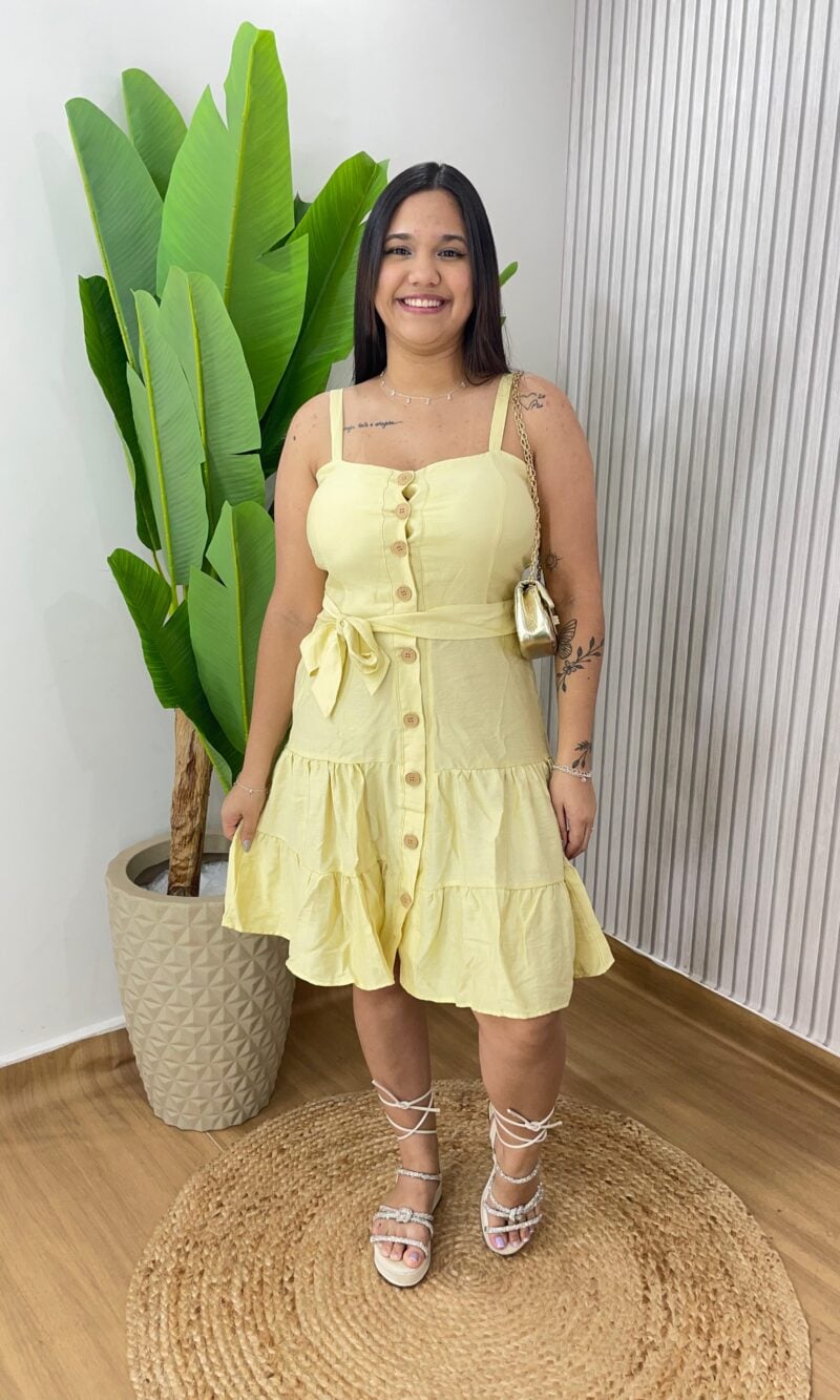 vestido bia amarelo
