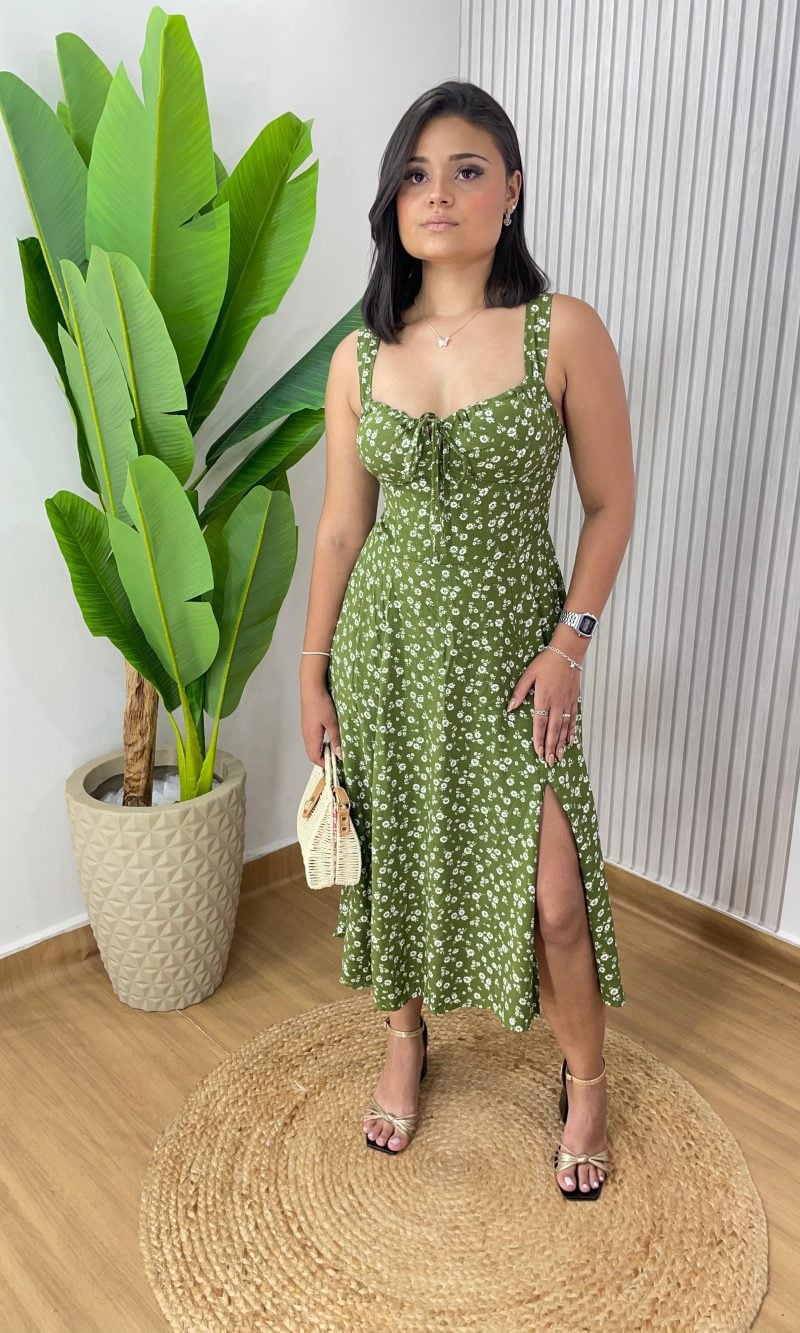 vestido isabely verde