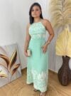 vestido lorena verde agua