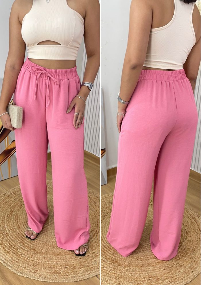 calça sarah rosa seco calça sarah rosa seco