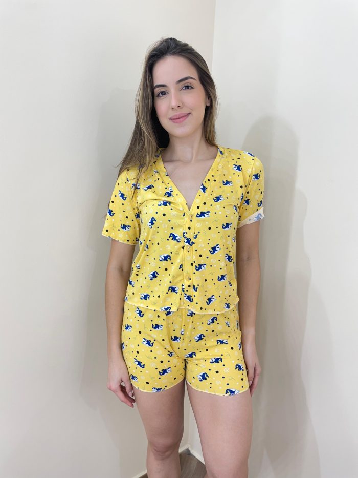 pijama americano amarelo pijama americano amarelo