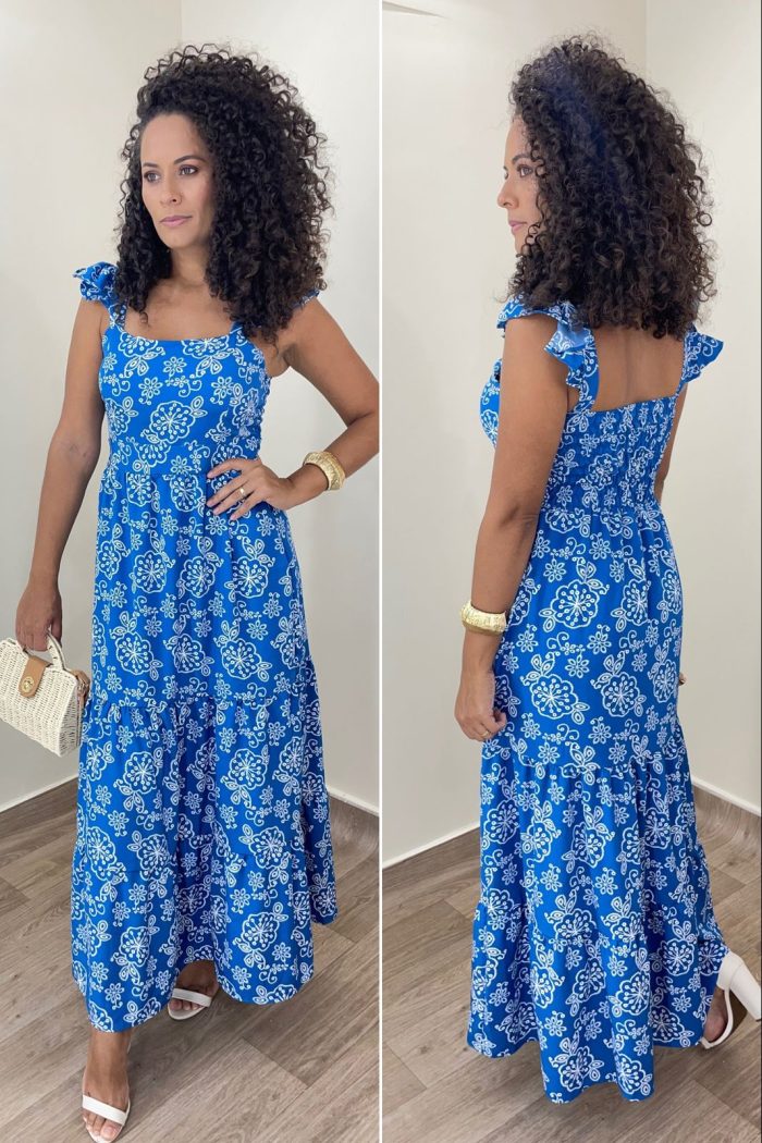 vestido lara azul petroleo vestido lara azul petroleo