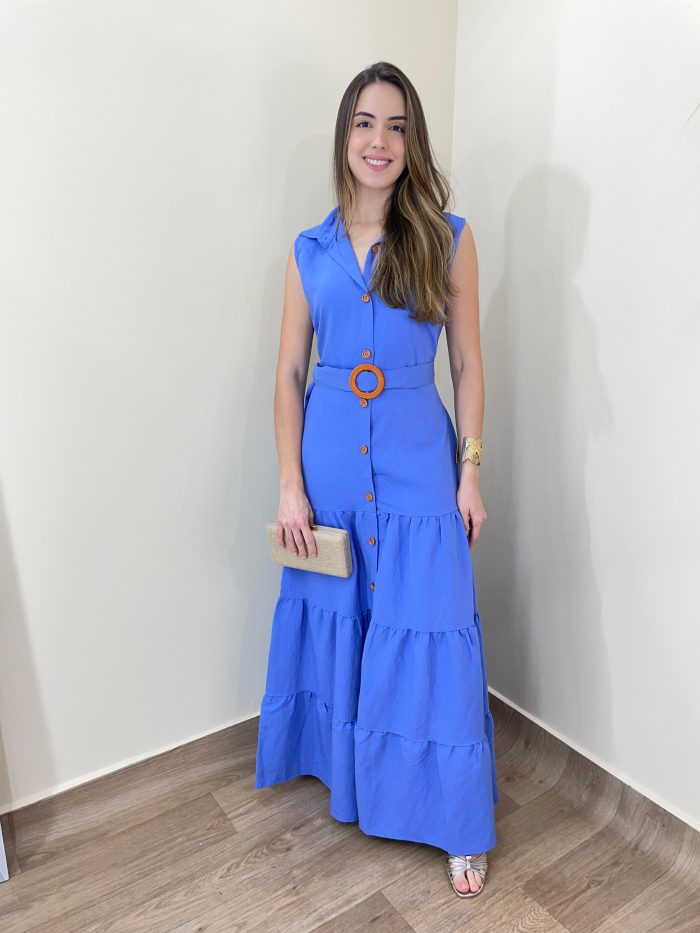 vestido mirela azul vestido mirela azul