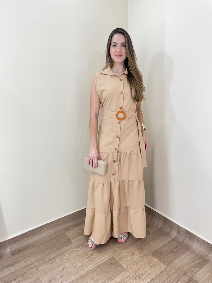 vestido mirela bege vestido mirela bege