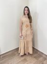 vestido mirela bege
