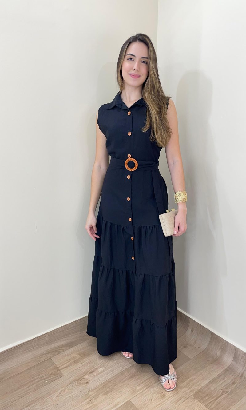 vestido mirela preto