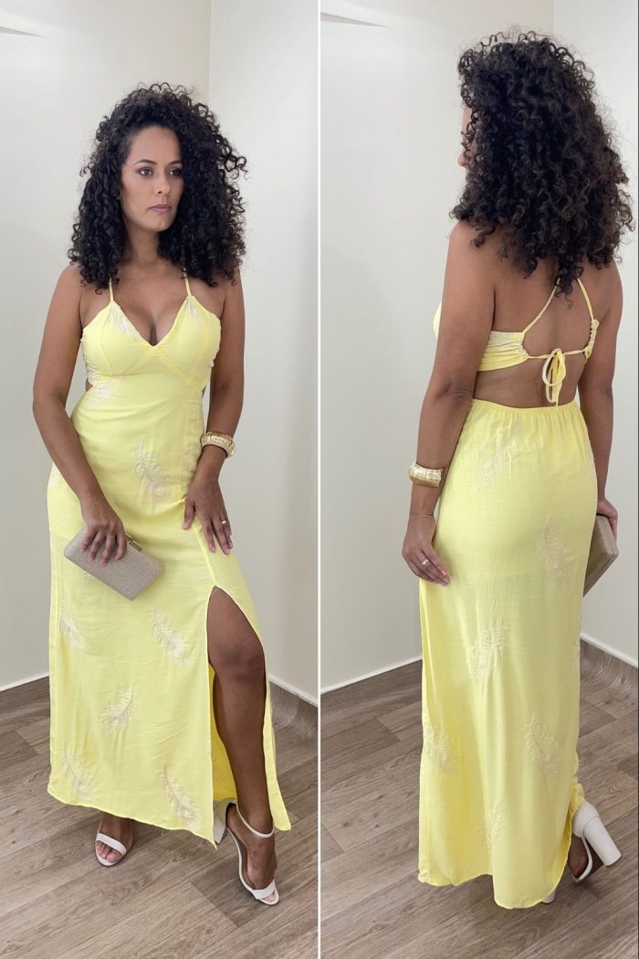 vestido nanda amarelo vestido nanda amarelo