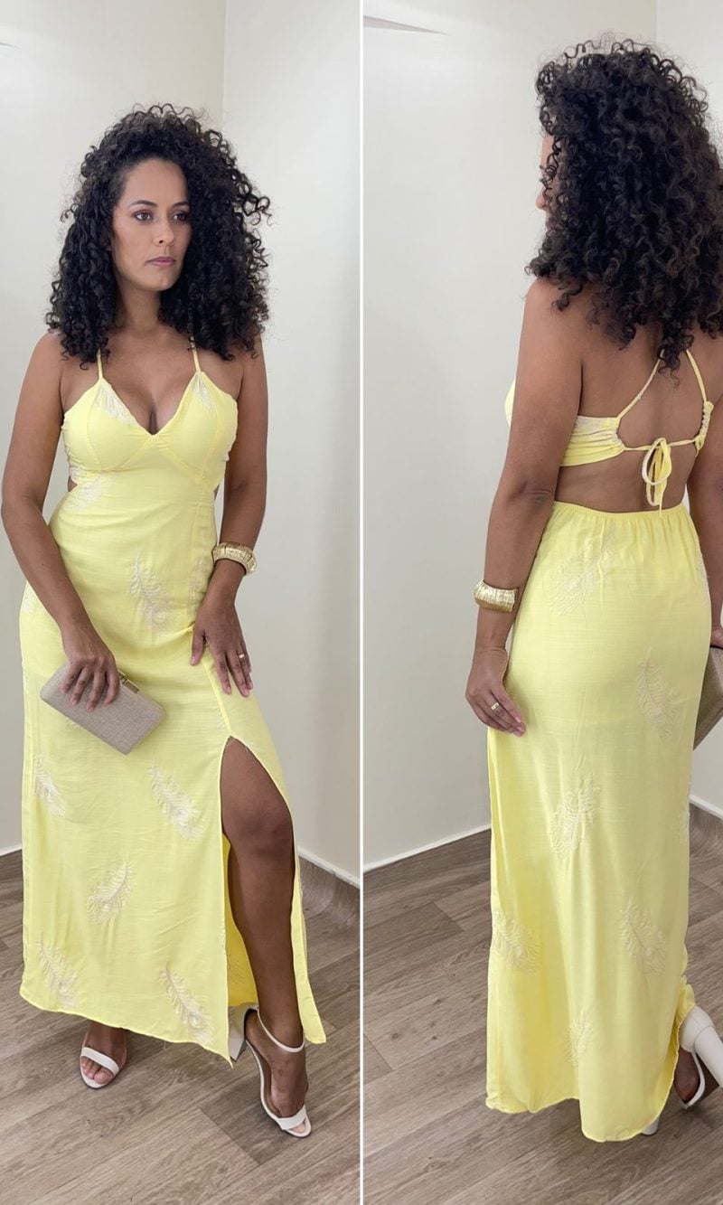 vestido nanda amarelo