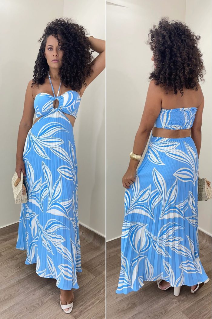 vestido pamela azul bb vestido pamela azul bb