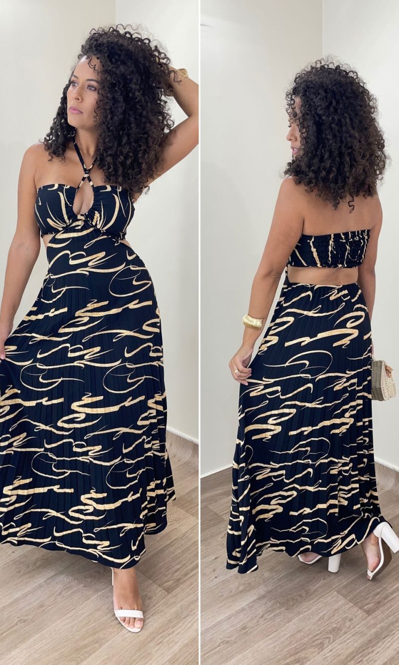 vestido pamela preto