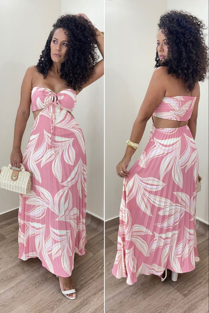 vestido pamela rosa seco vestido pamela rosa seco