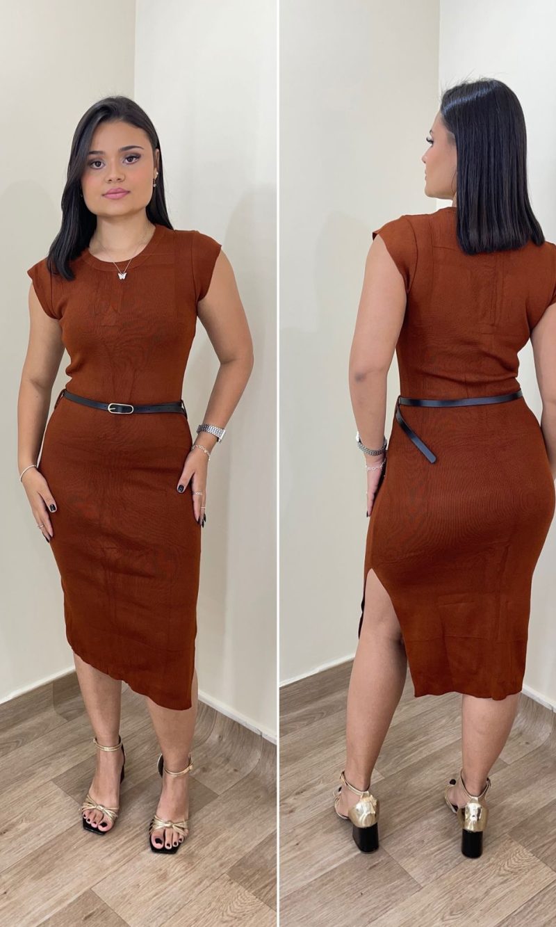 vestido elizane caramelo vestido elizane caramelo