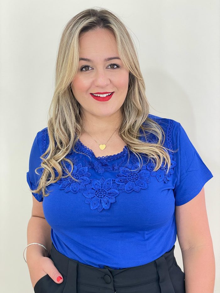 blusa plus katia azul blusa plus katia azul