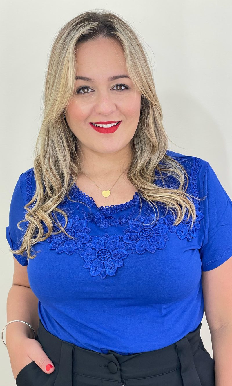 blusa plus katia azul