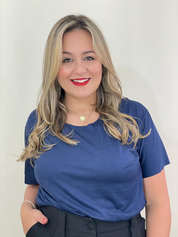 blusa plus marisa azul marinho