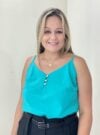 blusa plus polly verde água