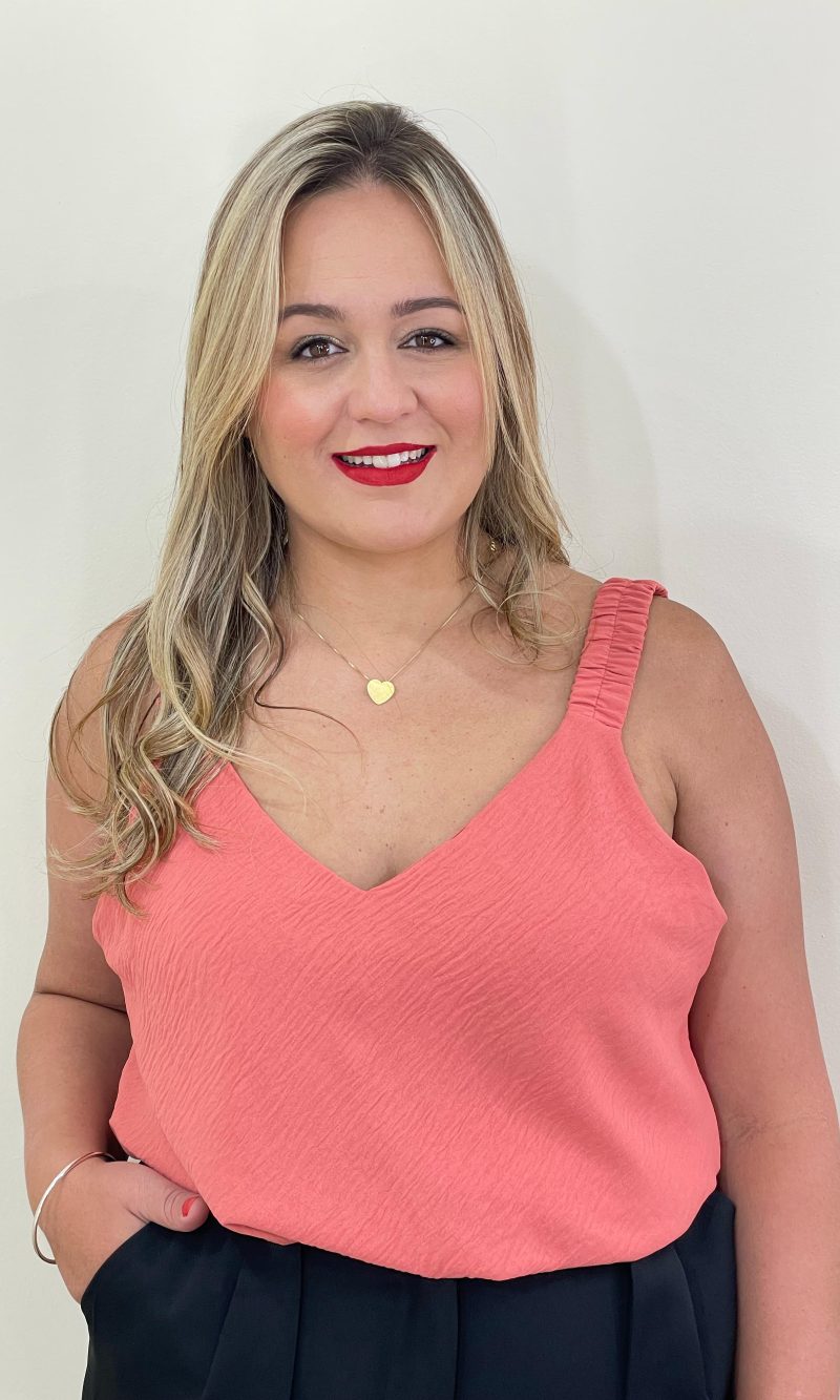blusa plus raiane goiaba