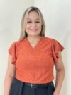 blusa plus suzana telha