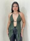 cropped mia verde militar