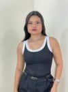 regata bicolor preta